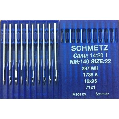 SCHMETZ sewing machine needles CANU 14:20 1 16X95 287 WH SIZE 140/22