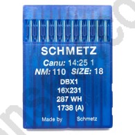SCHMETZ Needles CANU 14:25 1 DBX1 16X231 287 WH SIZE 110/18