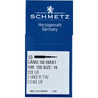 Schmetz 328LR, 214X2RTW leather sewing needle size 120/19