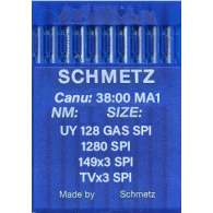 Schmetz Canu 38:00 UY128GAS TVx3 needles for industrial cover stitch sewing machines Size 60/8