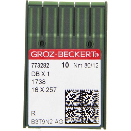 GROZ BECKERT Industrial sewing machine needles DBx11738,16x257,Size 80/12
