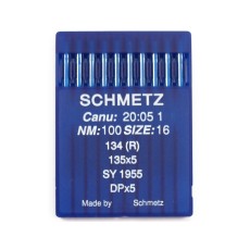 SCHMETZ sewing machine needles CANU 20:05,134R,SY 1955,DPx5,135x5 SIZE 100/16