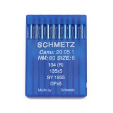 SCHMETZ sewing machine needles CANU 20:05,134R,SY 1955,DPx5,135x5 SIZE 60/8