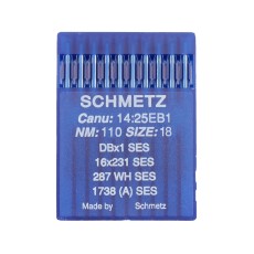 SCHMETZ Industrial sewing ballpoint needles DBX1,16X231 SIZE 110/18