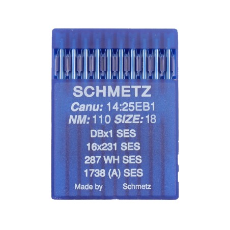 SCHMETZ Industrial sewing ballpoint needles DBX1,16X231 SIZE 110/18