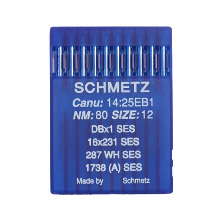 SCHMETZ Needles CANU 14:25 1 DBX1 16X231 287 Size 80/12 SES