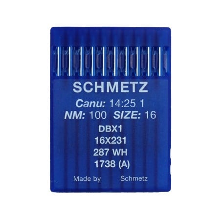 SCHMETZ Needles CANU 14:25 1 DBX1 16X231 287 WHS SIZE 100/16