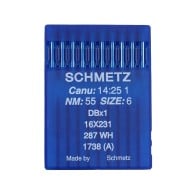 SCHMETZ sewing machine needles CANU 14:25 1 DBX1 16X231 287 SIZE 55/6