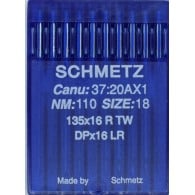 SCHMETZ Leather point industrial sewing machine needles DPX16LR.135X16 RTV SIZE 110/18