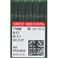 GROZ BECKERT industrial overlock ballpoint needles B 27, DCx21 SIZE-70/10