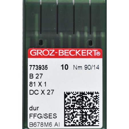 GROZ BECKERT industrial overlock ballpoint needles B 27, DCx21 SIZE-90/14