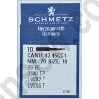 Schmetz blindstitch machine needles 29BL,CANU 43 45CC1 LWX6T Size 70.10